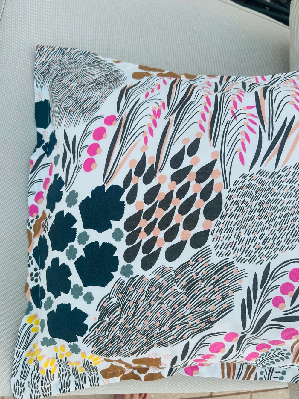 Marimekko Botanical Print King Comforter with Two Matching King Shams - Picture 7 of 8